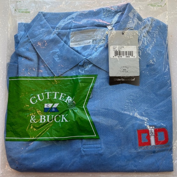 Cutter and Buck Blue Polo Shirt Size XL - Picture 1 of 5